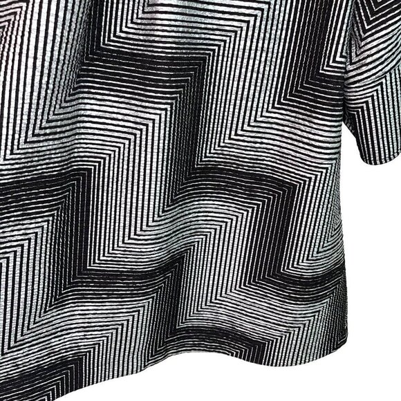 Damee Womens Swing Jacket Black Silver Size Small Art To Wear Polyester Spandex - Picture 7 of 12